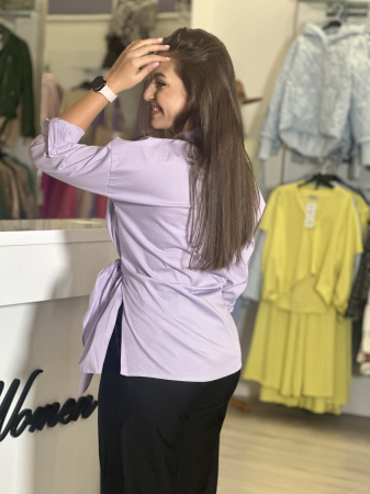 Camasa mov cu brosa detasabila [2]