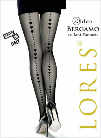 Accesorii dama - Ciorapi cu print inimioare BERGAMO