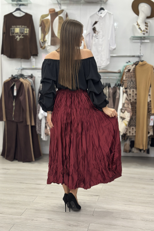 Fusta lunga bordo creponata [3]