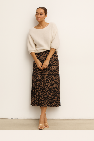 Noutati - Fusta lunga cu animal print