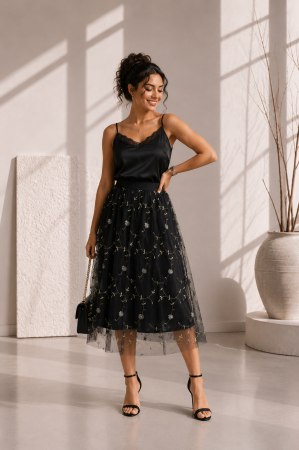 Fusta - Fusta neagra din tulle
