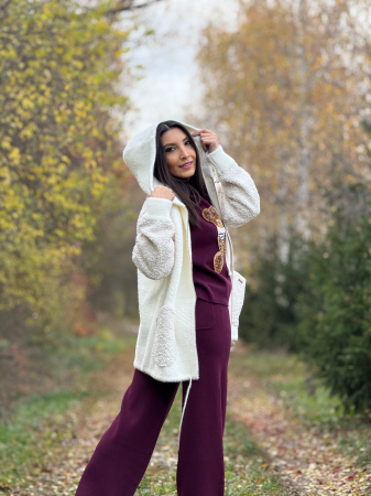 Jacheta dama scurta cu gluga si buzunare [2]