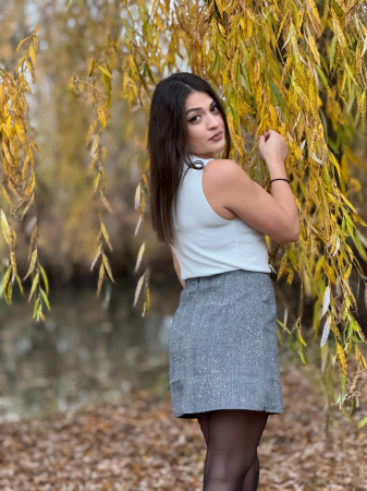 Maieu dama alb cu sclipici [2]