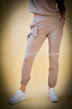 Promotii actuale - Pantaloni din bumbac cu funda