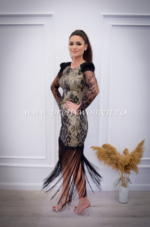 Rochie din dantela cu franjuri [3]