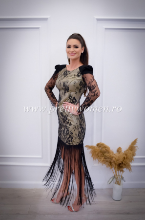 Rochie din dantela cu franjuri [5]