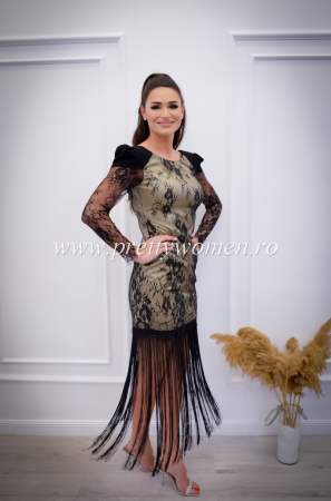 Rochie din dantela cu franjuri [6]