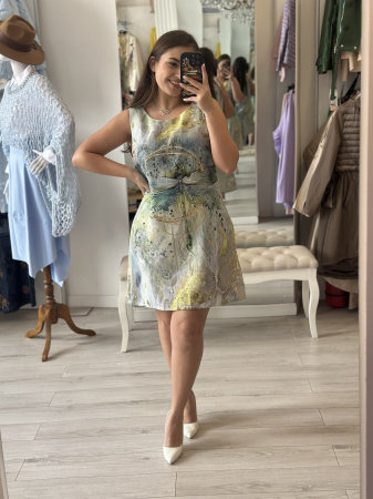 Promotii actuale - Rochie imprimeu libelula