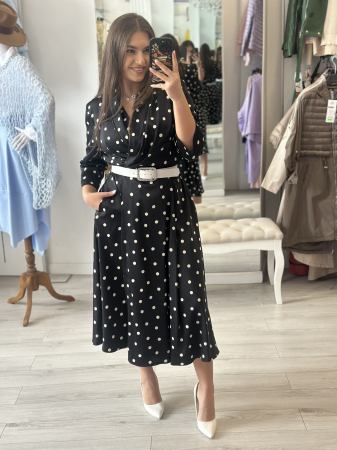 Rochie neagra cu buline albe [1]