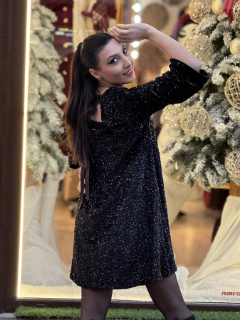 Rochie neagra din paiete [3]