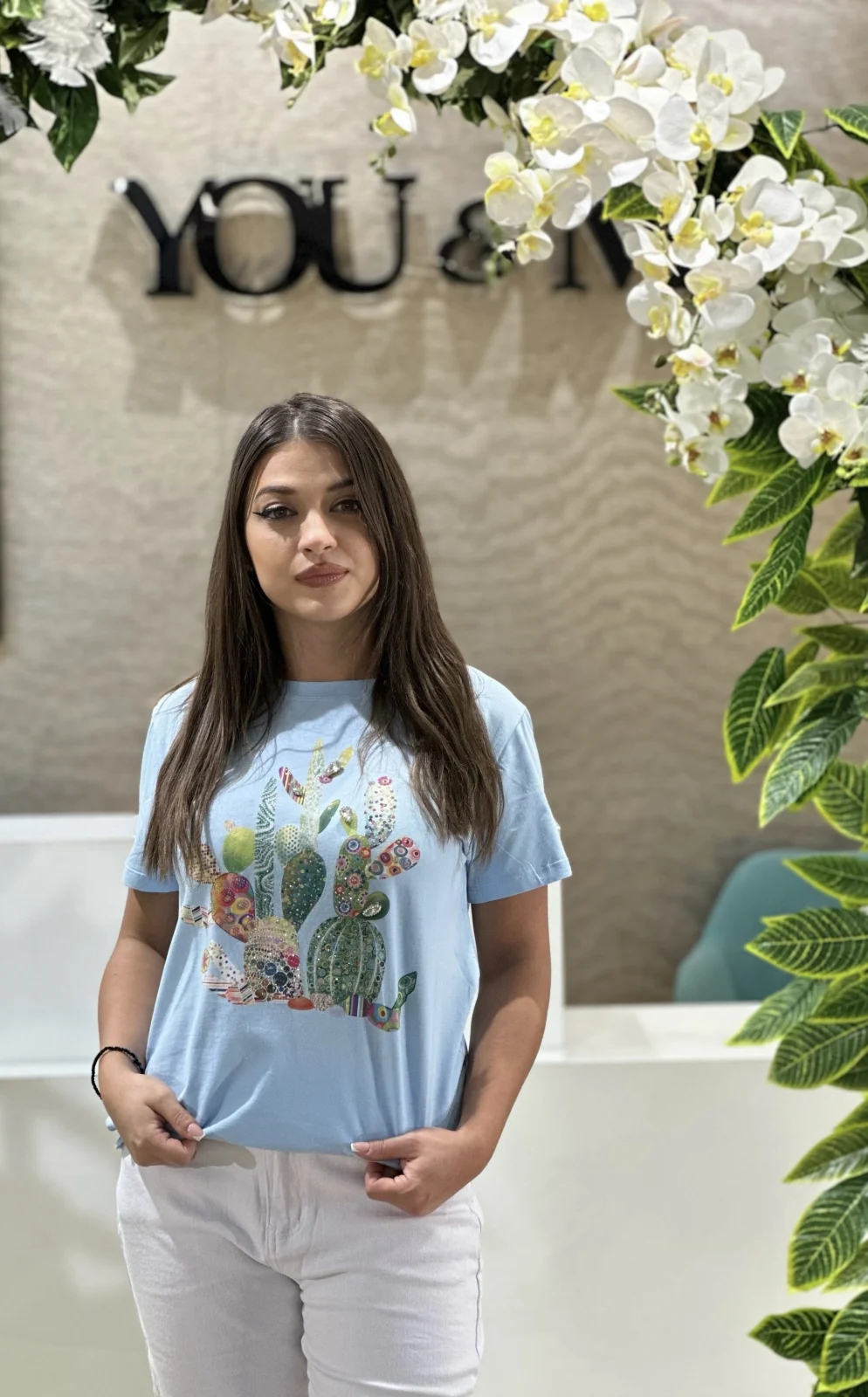 Imbracaminte dama - Haine cu suflet - Tricou cu imprimeu cactus