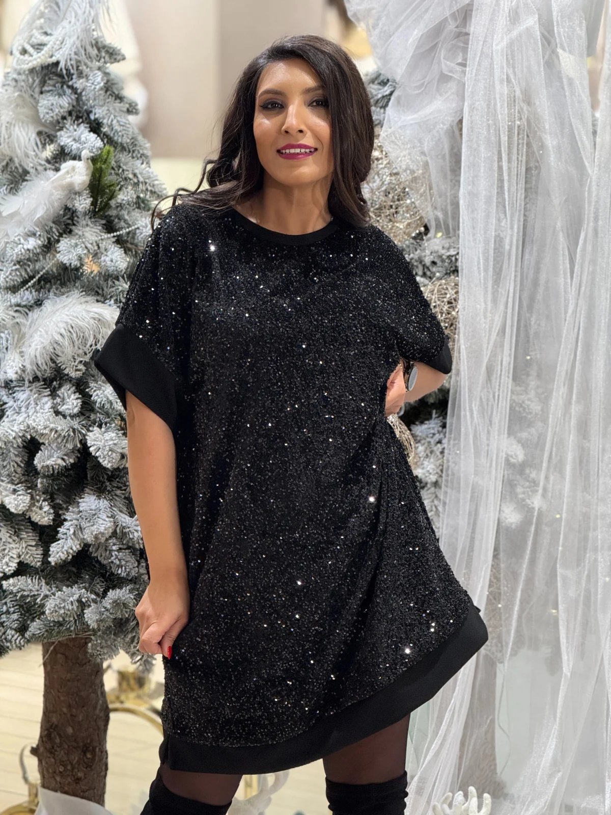 Tunica cu paiete si maneca scurta [1]