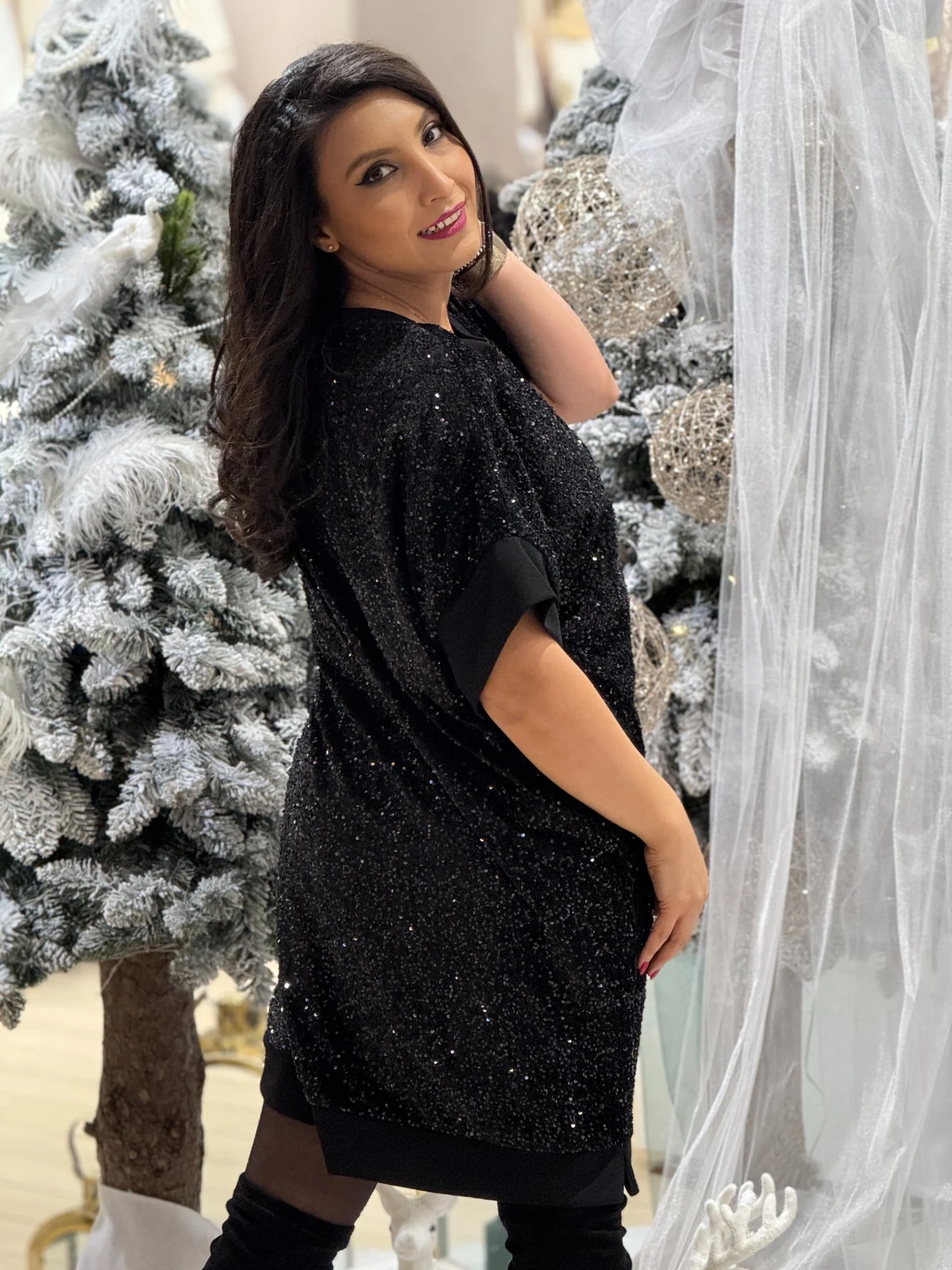 Tunica cu paiete si maneca scurta [3]