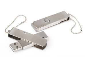 Flash Drive USB personalizat, din OȚEL, model swivel [2]