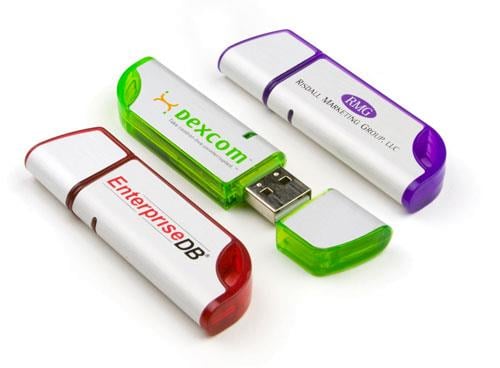 Memory Stick USB personalizat – corp metalic și margini din plastic color [1]