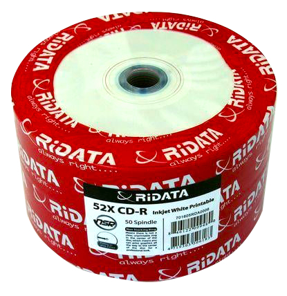 Ridata CD-R full printabil alb mat 50 bucăți [2]