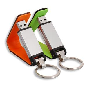 Stick USB din metal, cu clapetă din piele [3]