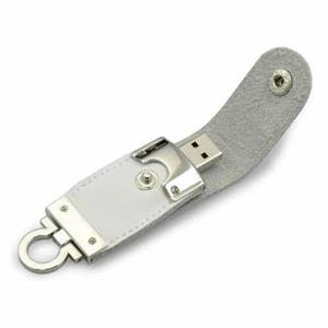 Stick USB personalizat din piele albă [3]