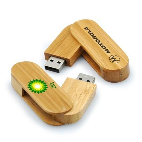 Stick USB swivel din lemn [1]