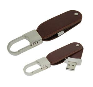 Stick USB Swivel din piele, cu agățătoare metalică [3]