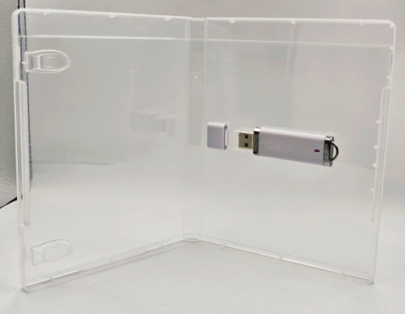 USB-uri personalizate [cantitatea minimă este de 10 bucăți/ produs] - Carcasă de plastic personalizabilă (policromie) pentru stick USB