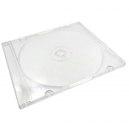 Carcase și plicuri CD/DVD [comanda minimă - 10 buc/produs] - Carcasa CD slim case transparenta