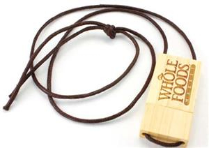 Stick USB personalizat din lemn, cu șnur [3]