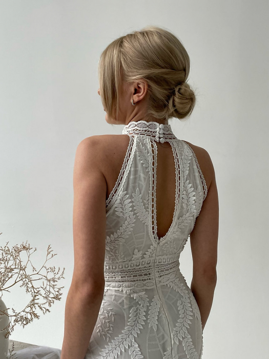Rochie din dantelă naturală Reina [4]