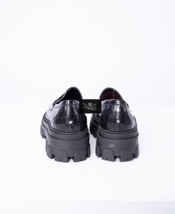Pantofi din piele naturală model croco Bora [2]