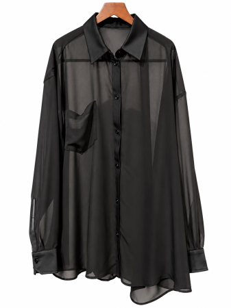 FEMEI - Camasa Private transparent Black