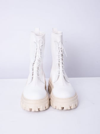 Ghete din piele naturală și material stretch Dery [1]