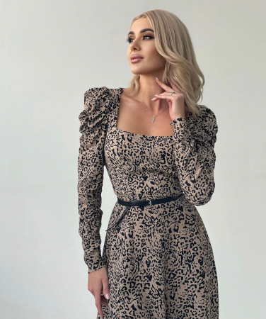 Rochie elegantă umeri bufanți Tania damă [1]