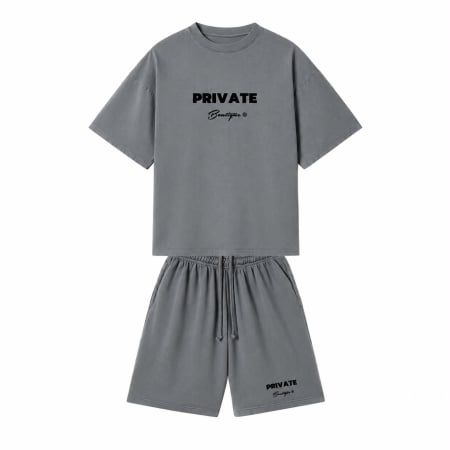 Treninguri - Set Oversize Private Graphite