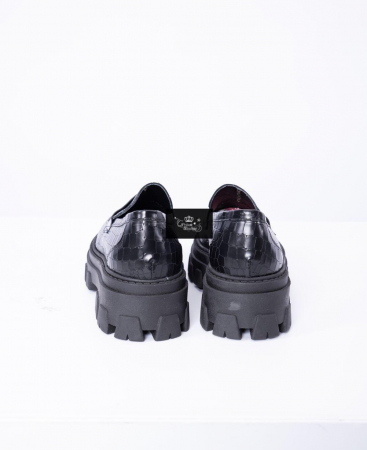 Pantofi casual - Pantofi din piele naturală model croco Bora