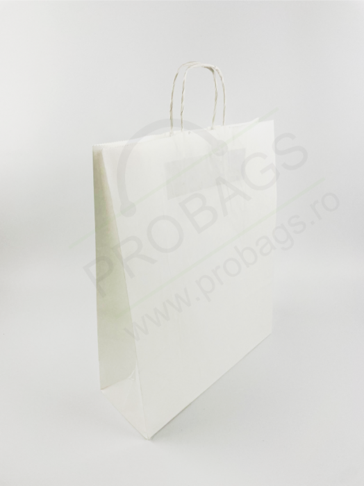 Punga de hartie Kraft MARE 54 x 14 x 49cm cu maner tip sfoara [3]