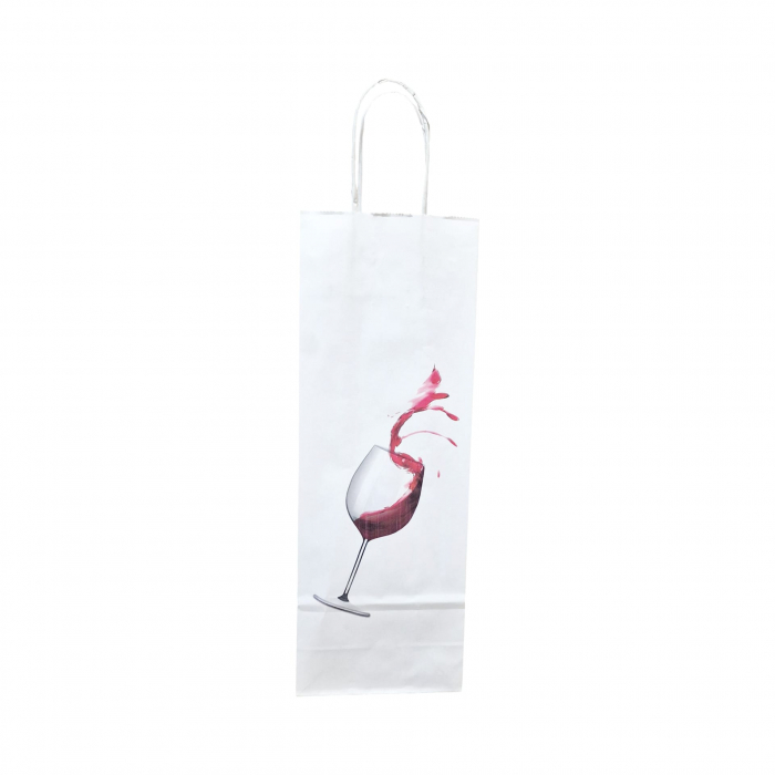 Punga Sticla/ Bauturi 14 x 8 x 39cm Alba [7]