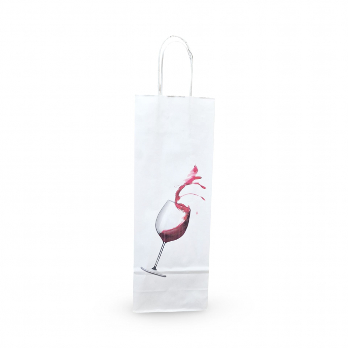 Punga Sticla/ Bauturi 14 x 8 x 39cm Alba [6]