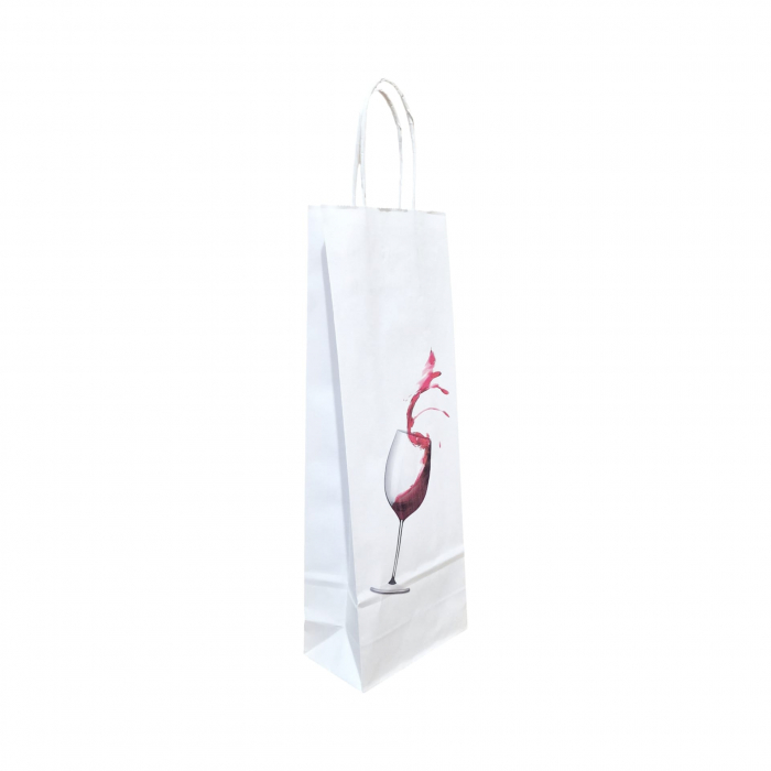 Punga Sticla/ Bauturi 14 x 8 x 39cm Alba [4]