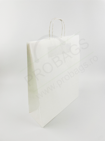 Punga de hartie Kraft MARE 54 x 14 x 49cm cu maner tip sfoara [2]