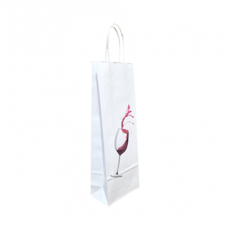 Punga Sticla/ Bauturi 14 x 8 x 39cm Alba [3]