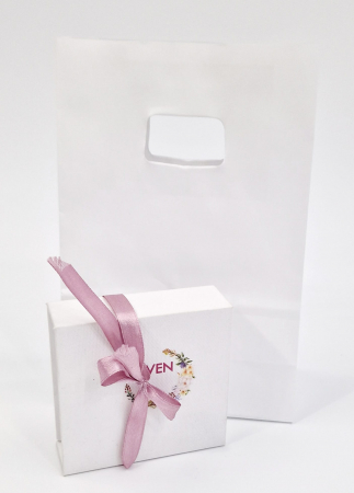 Pungulita Bijuterii 14 x 7 x 21cm  ALBE Manere decupate [3]
