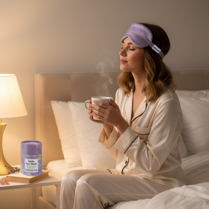 Masca de Dormit din Satin si Bumbac, Unicorn Dreams NOVA KISS®-big