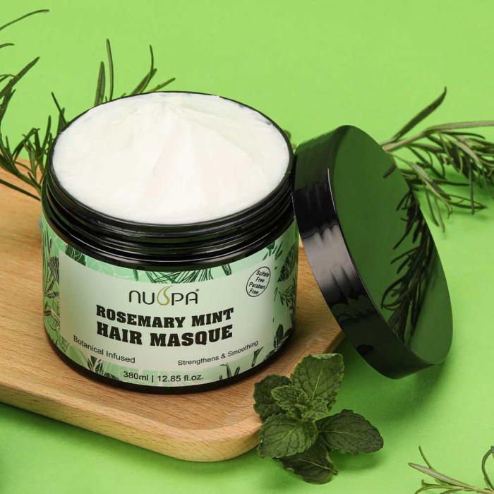 Masca Hidratanta cu Rozmarin si Menta pentru Par Deteriorat, 380 ml-big
