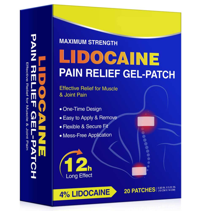 Set 20 Plasturi pentru Calmare Dureri Musculare si Articulare, cu 4% Lidocaina-big