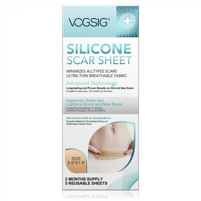 Benzi Premium din Silicon Medical pentru Cicatrici, 5 buc reutilizabile, 15 cm x 4 cm-big