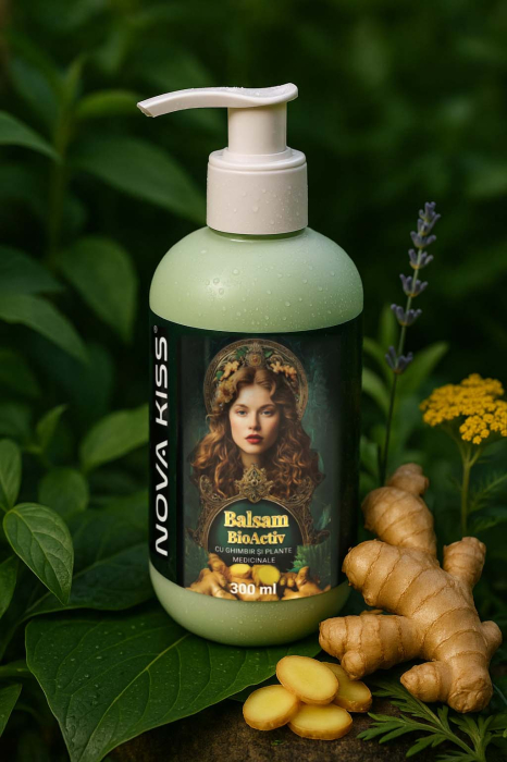 Balsam BioActiv pentru Par cu Ghimbir si Plante Medicinale NOVA KISS®, 300 ml-big