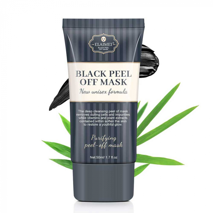 Mască Neagră cu Cărbune Activ, Rozmarin și Gălbenele, Curățare și Detoxifiere Ten, 50 ml-big