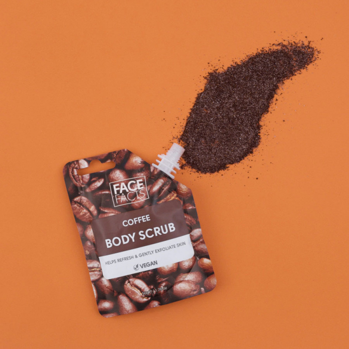 Scrub de Corp cu Extract de Cafea FACE FACTS Coffee Body Scrub, 50 g-big