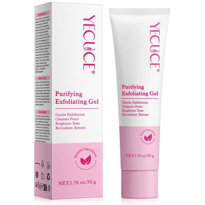 Gel exfoliant cu jojoba, aloe vera și niacinamide – curăță porii, 50 g-big