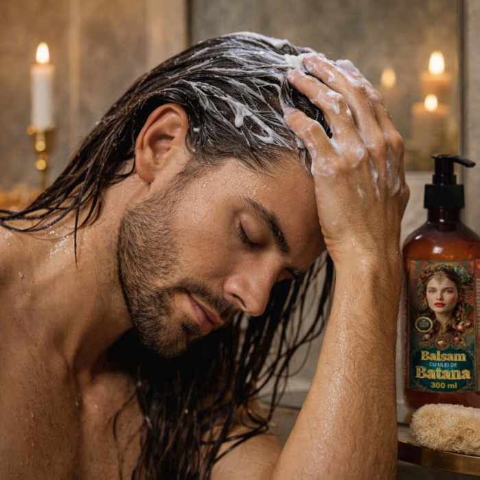 Balsam de Par cu Ulei de Batana pentru Cresterea si Regenerarea Parului NOVA KISS®, Premium, 300 ml-big